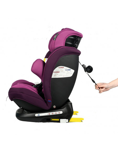Scaun auto Mos Martin cu Isofix Purple Crocodile,968Purple
