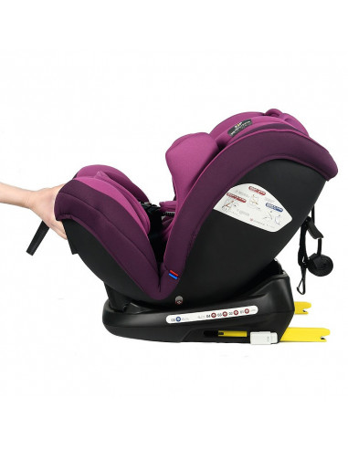 Scaun auto Mos Martin cu Isofix Purple Crocodile,968Purple