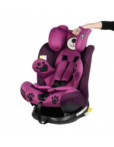Scaun auto Mos Martin cu Isofix Purple Crocodile,968Purple