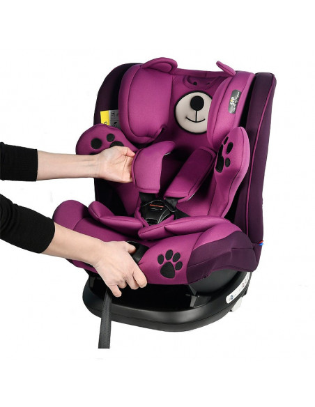 Scaun auto Mos Martin cu Isofix Purple Crocodile,968Purple