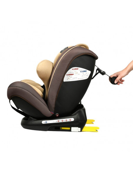Scaun auto Mos Martin cu Isofix Coffee Crocodile,968Coffee