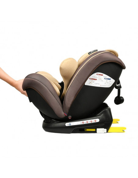 Scaun auto Mos Martin cu Isofix Coffee Crocodile,968Coffee