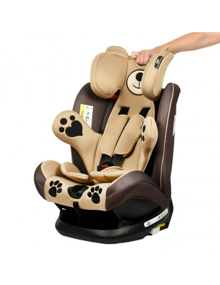 Scaun auto Mos Martin cu Isofix Coffee Crocodile,968Coffee