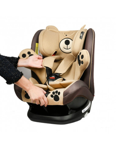 Scaun auto Mos Martin cu Isofix Coffee Crocodile,968Coffee