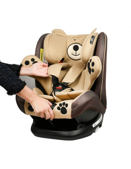Scaun auto Mos Martin cu Isofix Coffee Crocodile,968Coffee