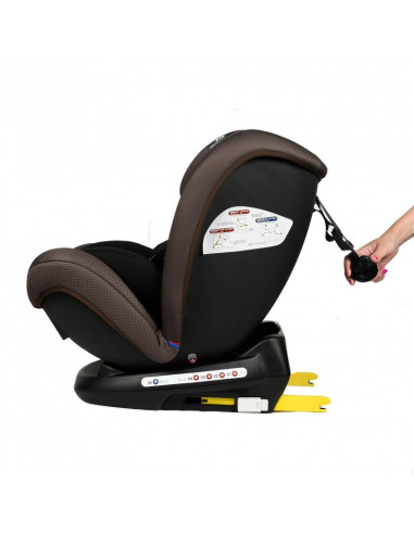Scaun Auto Riola cu Isofix Crocodile Coffee,906Coffee