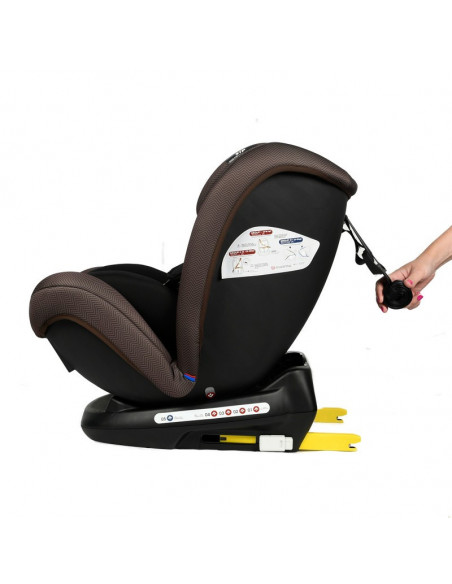 Scaun Auto Riola cu Isofix Crocodile Coffee,906Coffee