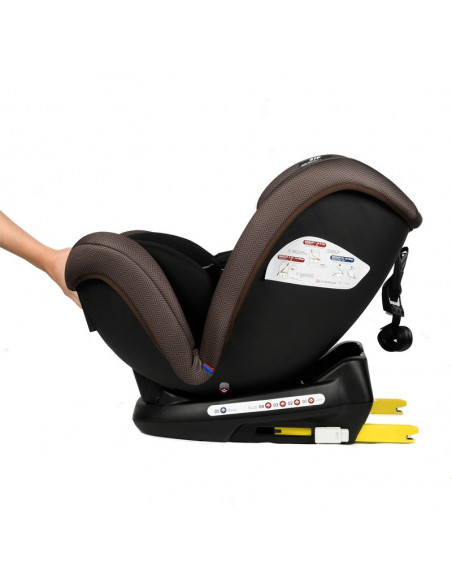 Scaun Auto Riola cu Isofix Crocodile Coffee,906Coffee