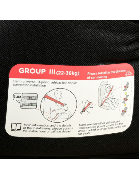 Inaltator auto ISOFIX Hero Crocodile DarkGrey,Hero_DarkGrey
