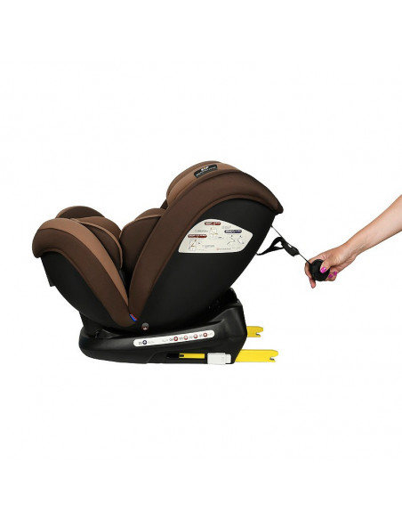 Scaun Auto Riola plus cu Isofix Crocodile Coffee 0 36 kg