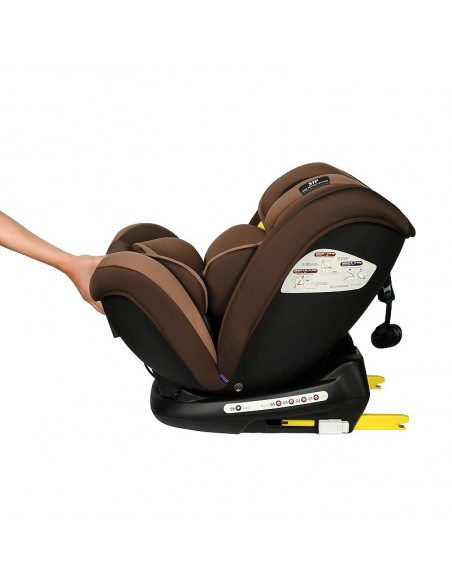Scaun Auto Riola plus cu Isofix Crocodile Coffee 0 36 kg