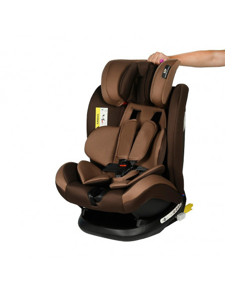 Scaun Auto Riola plus cu Isofix Crocodile Coffee 0 36 kg