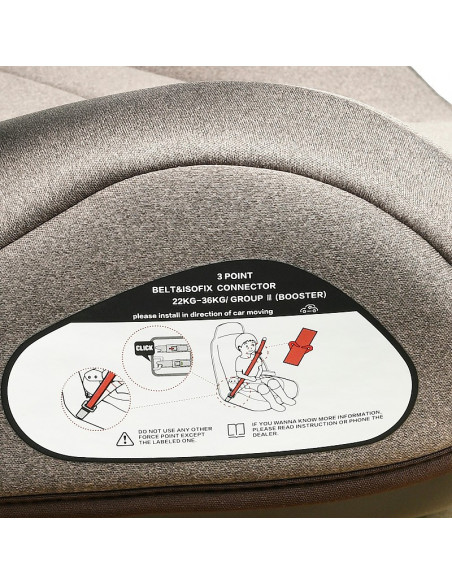 Inaltator auto ISOFIX Max Deluxe Crocodile Brown,Max_Brown