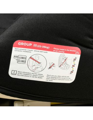Inaltator auto ISOFIX Hero Crocodile Black,Hero_Black