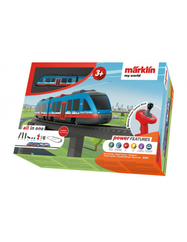 Tren de calatori cu telecomanda si accesorii Airport