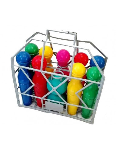 Set de bowling cu 9 popice Colour Fun,BEB-SPT590354