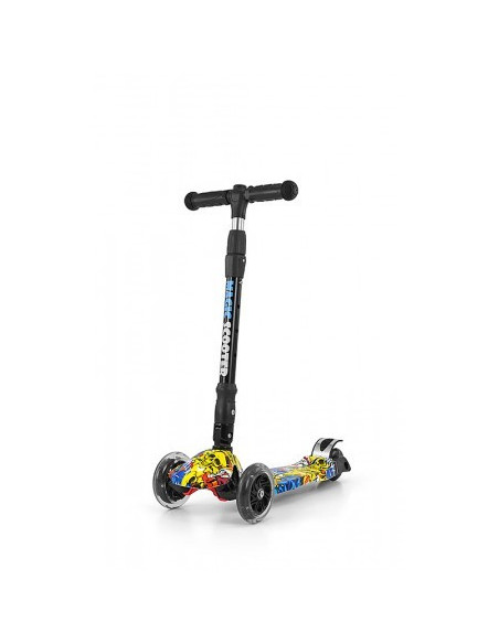 Trotineta copii pliabila Magic Grafitti cu roti Trotineta copii pliabila Magic Grafitti cu roti