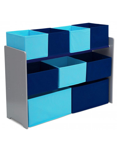 Organizator jucarii cu cadru din lemn Deluxe Grey