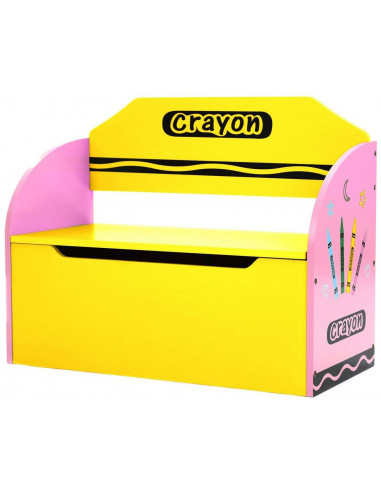 Bancuta pentru depozitare jucarii Pink Crayon,BEB-PCRX1TB