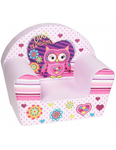 Fotoliu din burete Owl Dreams Light,BEB-DT8PV18345L
