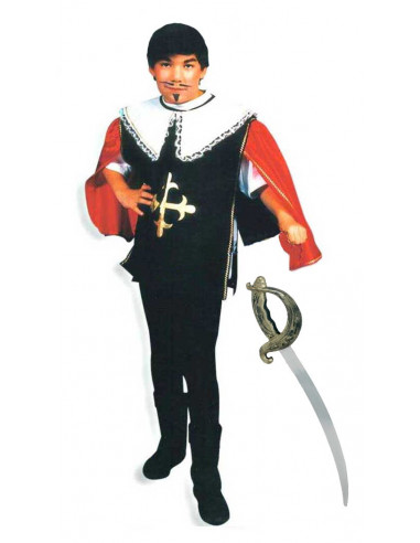 Costum pentru serbare Muschetar cu sabie 128 cm,BEB-22866