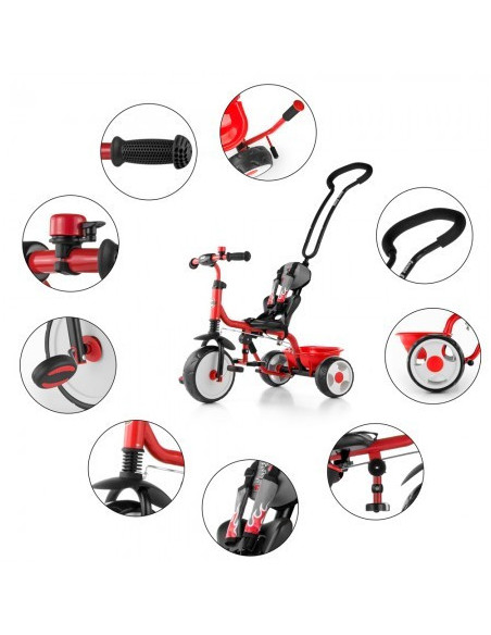 Tricicleta copii Boby red,mm0387