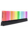 SW7023015,Set Textmarkere Stabilo Boss Original cu suport de birou, culori asortate pastel si neon, 23 buc/set