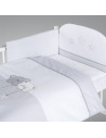 Albero Mio set lenjerie brodata 5 piese Star Dream - grey
