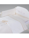 Albero Mio set lenjerie brodata 5 piese Star Dream - beige