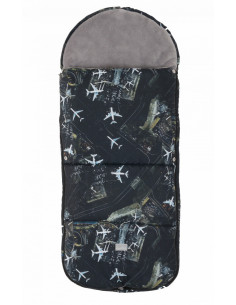 Nuvita Junior Smart sac de iarna 100cm - Black Airplanes / Gray - 9585