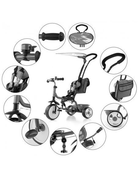 Tricicleta copii Boby Deluxe brown,382