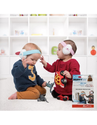 Alpine Muffy Baby Casca impotriva zgomotului antifon - negru,fek