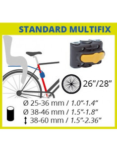 Bellelli Multifix - element de fixare scaun de bicicleta (pe