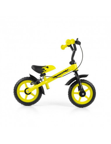 Bicicleta fara pedale Dragon Z Gelb cu frana,mm235