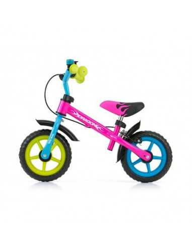 Bicicleta fara pedale Dragon Z Multicolor cu frana,mm22176
