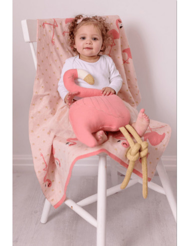 Perna Decor Flamigo Roz/Auriu,BG046