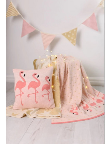 Perna Decor Bumbac Flamingo Roz,BG044