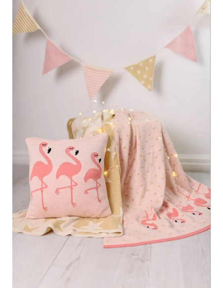 Perna Decor Bumbac Flamingo Roz,BG044