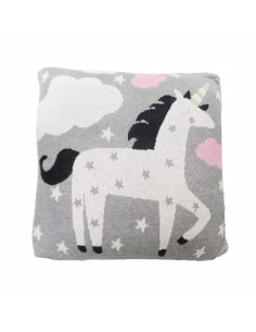 Perna Decor Bumbac Unicorn Gri/Roz,BG045 2