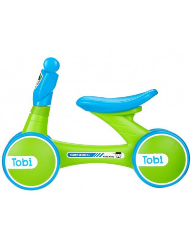 Bicicleta fara pedale Tobi Blue - Green,mm2402