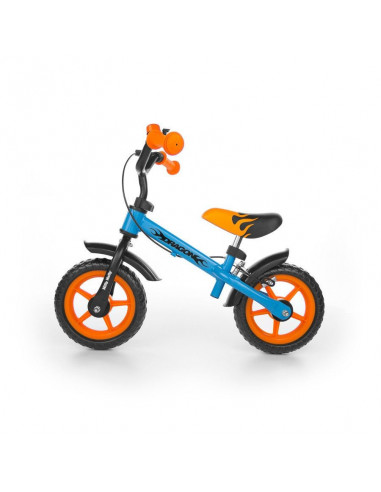 Bicicleta fara pedale Dragon Z Orange Blue cu frana,mm21452
