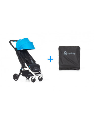 Carucior Compact Metro Ergobaby Bleu + Cadou Geanta Transport