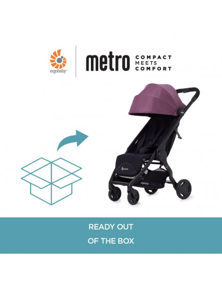 Carucior Compact Metro Ergobaby Plum pana la 22kg,METROEU6
