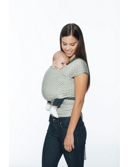Wrap Ergobaby Aura Pearl Grey Dots,WLAGRYDOT