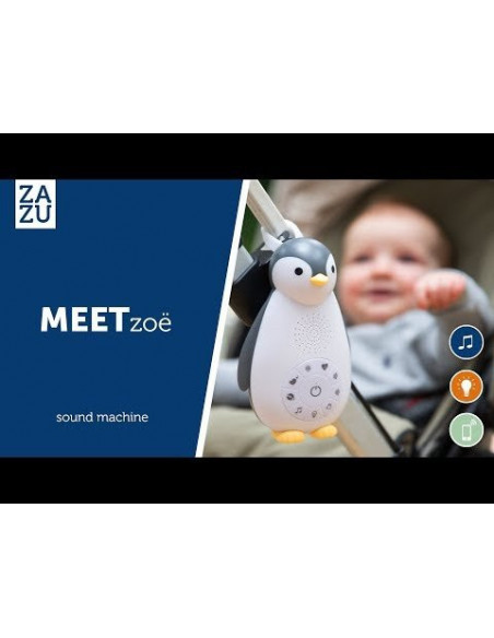Jucarie Muzicala si Lampa de Veghe Zazu Kids Zoe Gri,ZA-ZOE-01