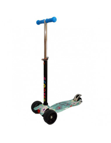 Trotineta Grafitti Roti Mari Cu Led,17136