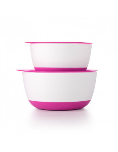Set 2 Boluri Alimentare cu Capac Roz 200 & 360 ml,6125500