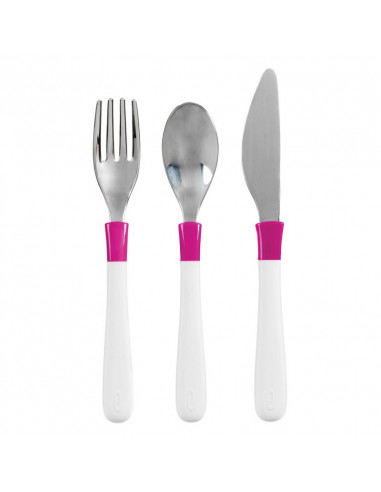 Set 3 Tacamuri Mari pentru Copii Roz,6131900