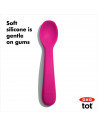 Set 2 Lingurite din Silicon Roz,61150600