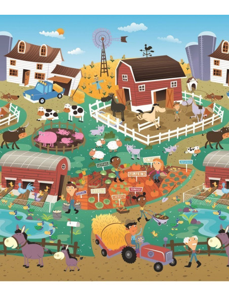 Covoras de Joaca cu Doua Fete pentru Copii Prince Lionheart